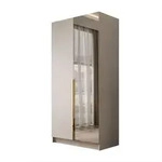 Lookway Kleiderschrank, Kaschmir, Holzwerkstoff, 100x210x57 cm, Schlafzimmer,