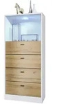 Vladon Kommode, Eiche, Holzwerkstoff, 56x125x36 cm, Wohnzimmer, Kommoden &
