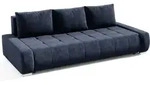 Beautysofa Schlafsofa, Dunkelblau, Textil, 3-Sitzer, 240x85x110 cm, Wohnzimmer,...