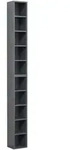 Mid.you Cd-Regal Megosa, Anthrazit, Holzwerkstoff, 8 F&auml;cher, 40x94x17 cm,