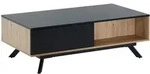 Kadima Design Couchtisch, Braun, Metall, 2 Schubladen, Rechteckig,Rechteckig,
