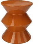Home Styling Collection S&auml;ulentisch, Orange, Metall, Rund, 31x36.5x31 cm,