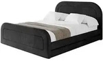 Altdecor Polsterbett, Schwarz, Textil, 160x200 cm, Schlafzimmer, Betten,