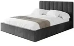 Altdecor Polsterbett, Schwarz, Textil, 140x200 cm, Schlafzimmer, Betten,