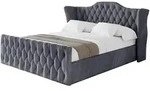 Altdecor Polsterbett, Dunkelgrau, Textil, H3 + H4, 180x200 cm, Schlafzimmer,...