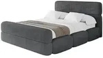 Altdecor Polsterbett, Anthrazit, Textil, 140x200 cm, Schlafzimmer, Betten,
