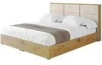 Altdecor Polsterbett, Beige, Textil, H3 + H4, 180x200 cm, Schlafzimmer, Betten,