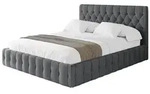 Altdecor Polsterbett, Anthrazit, Textil, 180x200 cm, Schlafzimmer, Betten,