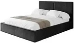 Altdecor Polsterbett, Schwarz, Textil, 200x200 cm, Schlafzimmer, Betten,