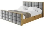 Altdecor Polsterbett, Grau, Textil, 160x200 cm, Schlafzimmer, Betten,...