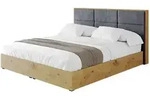 Altdecor Polsterbett, Dunkelgrau, Textil, H3 + H4, 140x200 cm, Schlafzimmer,...