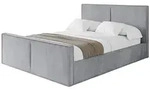 Altdecor Polsterbett, Hellgrau, Textil, 120x200 cm, Schlafzimmer, Betten,