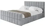 Altdecor Polsterbett, Hellgrau, Textil, 160x200 cm, Schlafzimmer, Betten,
