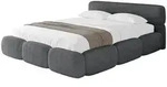 Altdecor Polsterbett, Dunkelgrau, Textil, 180x200 cm, Schlafzimmer, Betten,
