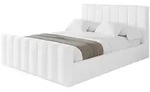 Altdecor Polsterbett, Wei&szlig; Hochglanz, Textil, 200x200 cm, Schlafzimmer, Betten,