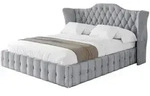 Altdecor Polsterbett, Hellgrau, Textil, H3 + H4, 180x200 cm, Schlafzimmer,...