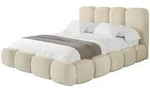 Altdecor Polsterbett, Ecru, Textil, H3 + H4, 180x200 cm, Schlafzimmer, Betten,
