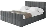 Altdecor Polsterbett, Anthrazit, Textil, H3 + H4, 120x200 cm, Schlafzimmer,...