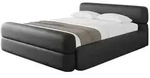 Altdecor Polsterbett, Schwarz Hochglanz, Textil, 140x200 cm, Schlafzimmer,...
