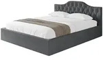 Altdecor Polsterbett, Anthrazit, Textil, 200x200 cm, Schlafzimmer, Betten,