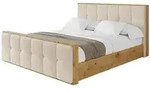 Altdecor Polsterbett, Creme, Textil, H3 + H4, H&ouml;he ca. 25 cm, 120x200 cm,