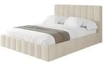 Altdecor Polsterbett, Creme, Textil, H3 + H4, 140x200 cm, Schlafzimmer, Betten,