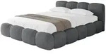 Altdecor Polsterbett, Dunkelgrau, Textil, 140x200 cm, Schlafzimmer, Betten,