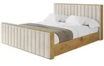 Altdecor Polsterbett, Beige, Textil, H3 + H4, 120x200 cm, Schlafzimmer, Betten,