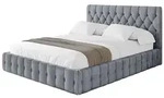 Altdecor Polsterbett, Grau, Textil, H3 + H4, 160x200 cm, Schlafzimmer, Betten,