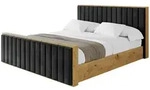 Altdecor Polsterbett, Schwarz, Textil, 120x200 cm, Schlafzimmer, Betten,