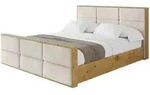 Altdecor Polsterbett, Beige, Textil, H3 + H4, 160x200 cm, Schlafzimmer, Betten,
