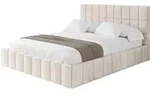 Altdecor Polsterbett, Beige, Textil, H3 + H4, 200x200 cm, Schlafzimmer, Betten,