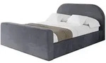 Altdecor Polsterbett, Dunkelgrau, Textil, H3 + H4, 180x200 cm, Schlafzimmer,...