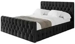 Altdecor Polsterbett, Schwarz, Textil, 180x200 cm, Schlafzimmer, Betten,