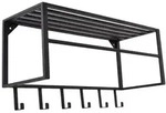 Loft42 Kleiderablage, Schwarz, Metall, 80x40x30 cm, Garderobe,...