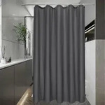Duschvorhang, Anthrazit, Textil, 100x200 cm, Badtextilien, Duschvorh&auml;nge