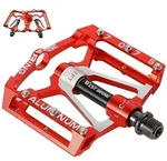 Fahrradpedale, Rot, Metall, 10x1.5x10 cm, Freizeit, Sport & Fitness, Fahrr&auml;der,