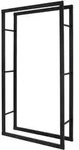 Ml-Design Kaminholzregal, Schwarz, Metall, 25x150x80 cm, Kleinm&ouml;bel, Kamine &