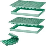 Eisw&uuml;rfelform, T&uuml;rkis, Kunststoff, 13.5x1.8x17.5 cm, Essen & Trinken,