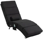 Homcom Relaxliege, Schwarz, Metall, 1-Sitzer, F&uuml;llung: Schaumstoff, einzeln