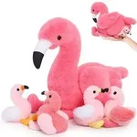 Pl&uuml;schtier, Rosa, Textil, 32x45 cm, Spielzeug, Kuscheltiere
