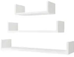 Mirjan24 Wandregal, Wei&szlig;, Holzwerkstoff, Rechteckig, 80x11x18 cm, Wohnzimmer,