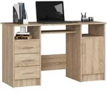 Raumhirsch Furniture Schreibtisch, Sonoma Eiche, Holzwerkstoff, Rechteckig,...