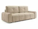 Sofnet Schlafsofa, Beige, Kunststoff, 3-Sitzer, Rechteckig, 245x100x99 cm,