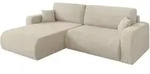 Altdecor Ecksofa, Creme, Kunststoff, 3-Sitzer, L-Form, 276x193 cm, Wohnzimmer, Sofas