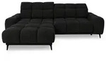 Beautysofa Ecksofa, Schwarz, Textil, L-Form, 275x182 cm, Wohnzimmer, Sofas &...