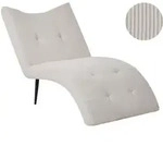 Beliani Chaiselongue, Taupe, Beige, Schwarz, Textil, 83x97x153 cm, Wohnzimmer,