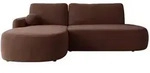 Mirjan24 Ecksofa, Nussbaum, Kunststoff, 5-Sitzer, Ottomane links,L-Form,...
