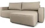 Masseno Ecksofa, Beige, Textil, 3-Sitzer, L-Form,L-Form, 252x162 cm, Wohnzimmer,