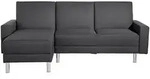 Max Winzer Eckschlafsofa, Graphit, Metall, 3-Sitzer, F&uuml;llung:...